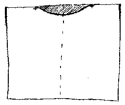 sketch: cutting the top edge